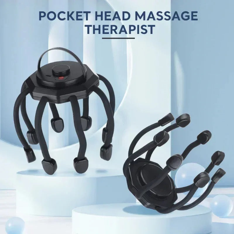 Electric Head Massager-Portable Stress & Headache Relief with 3 Vibration Modes,Comfortable Lightweight Design,Easy One-Touch Control