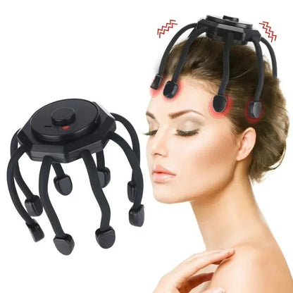 Electric Head Massager-Portable Stress & Headache Relief with 3 Vibration Modes,Comfortable Lightweight Design,Easy One-Touch Control